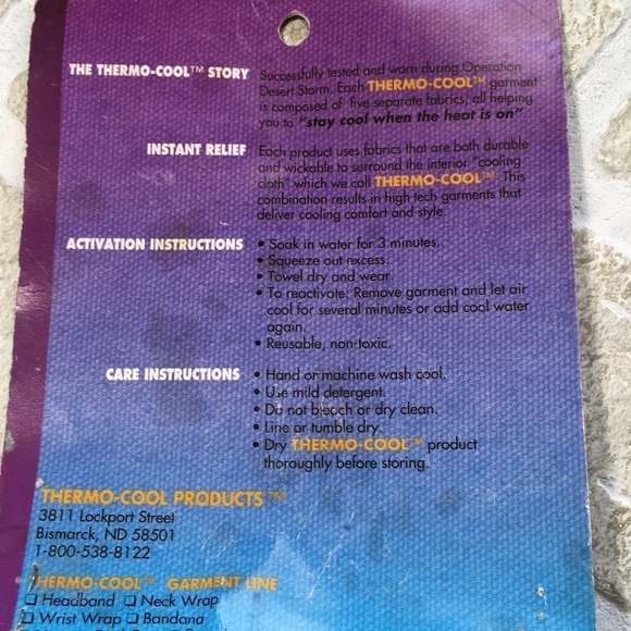 Thermo-Cool Bandana Red Paisley - Picture 6 of 6